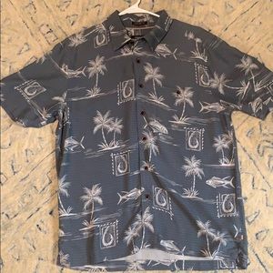 Quiksilver Waterman Hawaiian Aloha Shirt